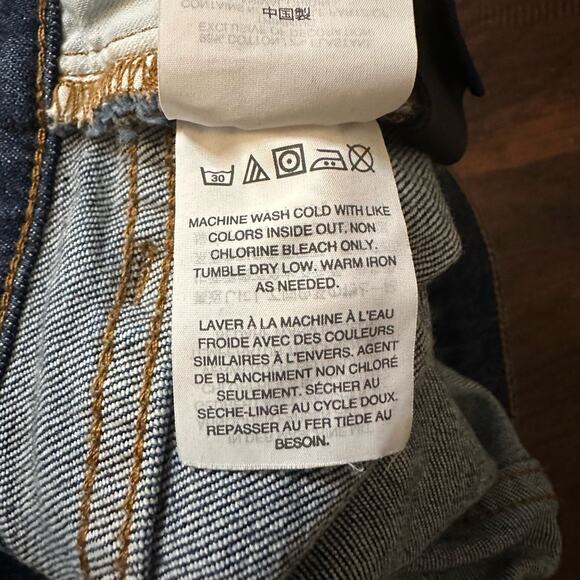 Madewell dark wash slim boyjean raw hem jeans size 28 - Picture 10 of 14